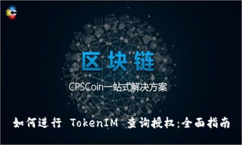 如何进行 TokenIM 查询授权：全面指南