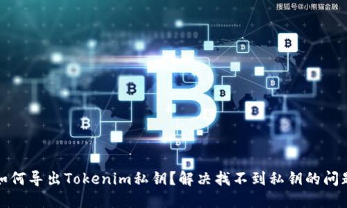 如何导出Tokenim私钥？解决找不到私钥的问题
