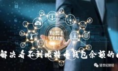 如何解决看不到比特币钱包余额的问题？