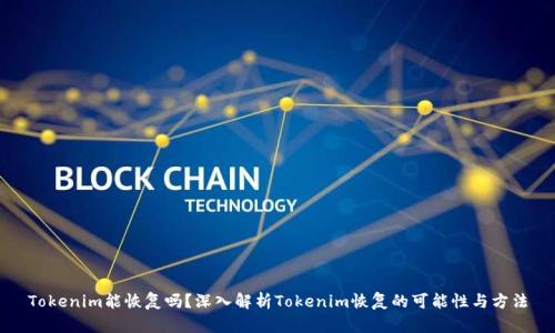 Tokenim能恢复吗？深入解析Tokenim恢复的可能性与方法